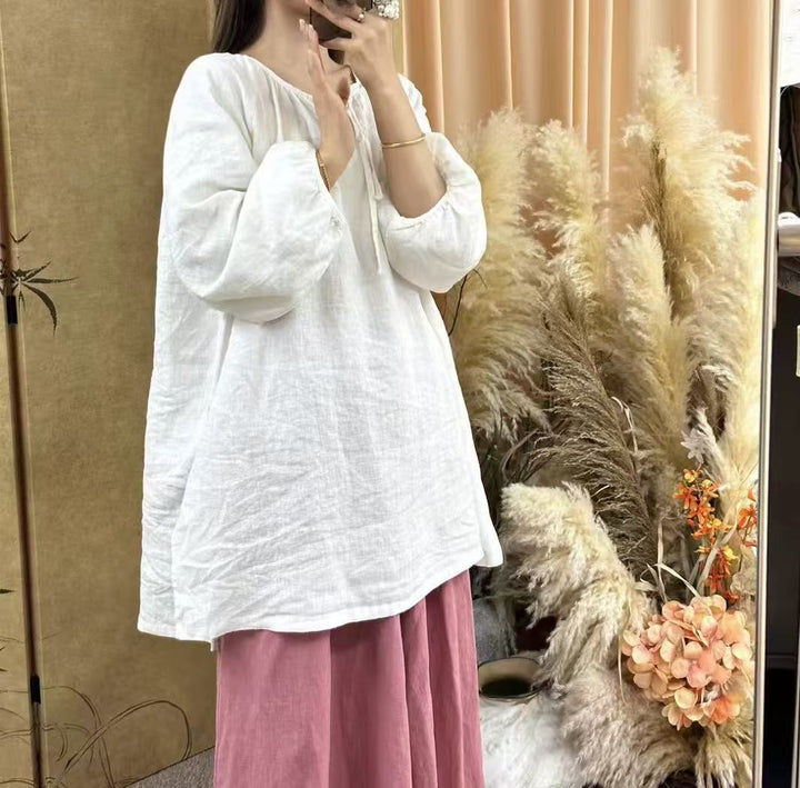 Femme Relaxed Fit Tunika-Top og Maxiskørt-Sæt Stilla