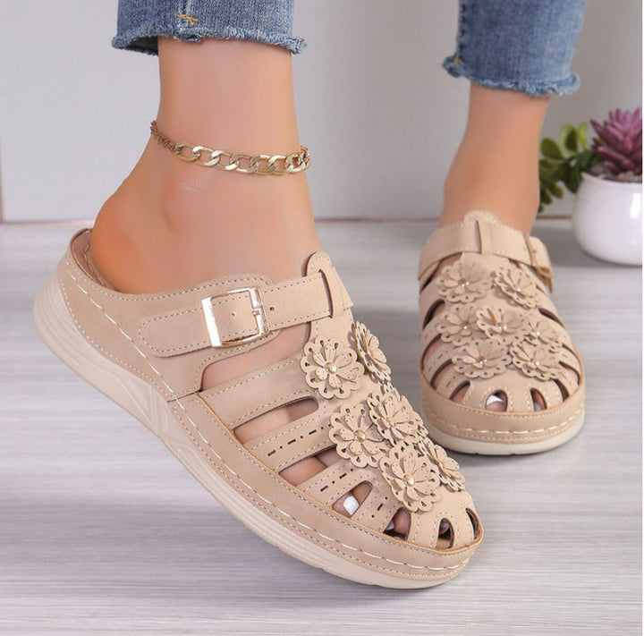 Dame sandaler med florale detaljer Stilla