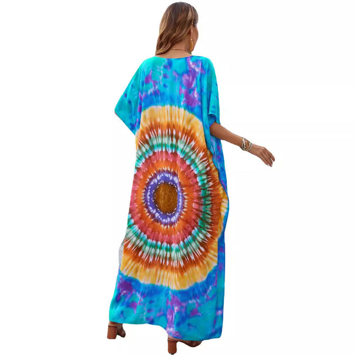 Dame Vibrant Tie-Dye Maxi Kaftan Stilla
