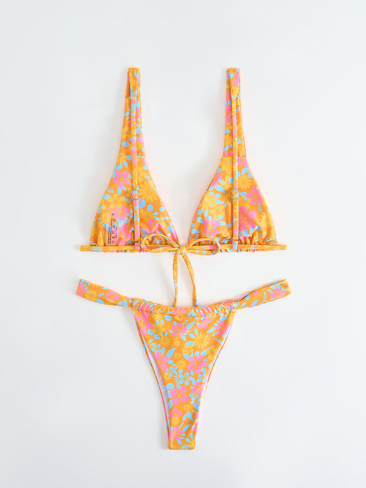 Dame Trekant-Cut Bikini Sæt Stilla 1750839490