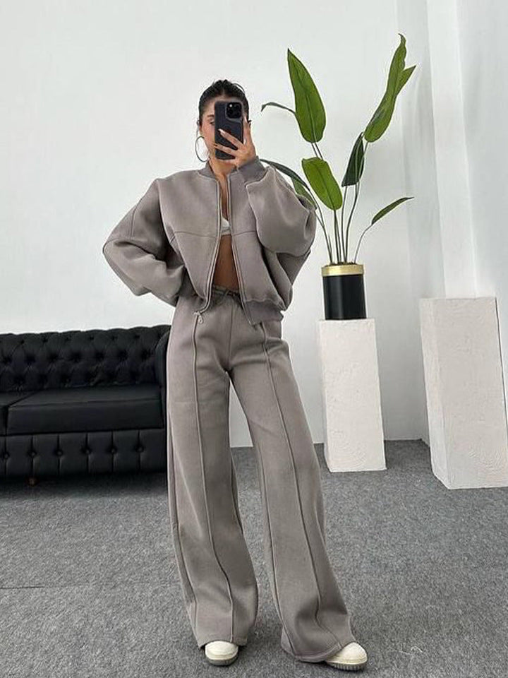 Stilla | Trendy Street Style Jakke Lang Bukser Sæt