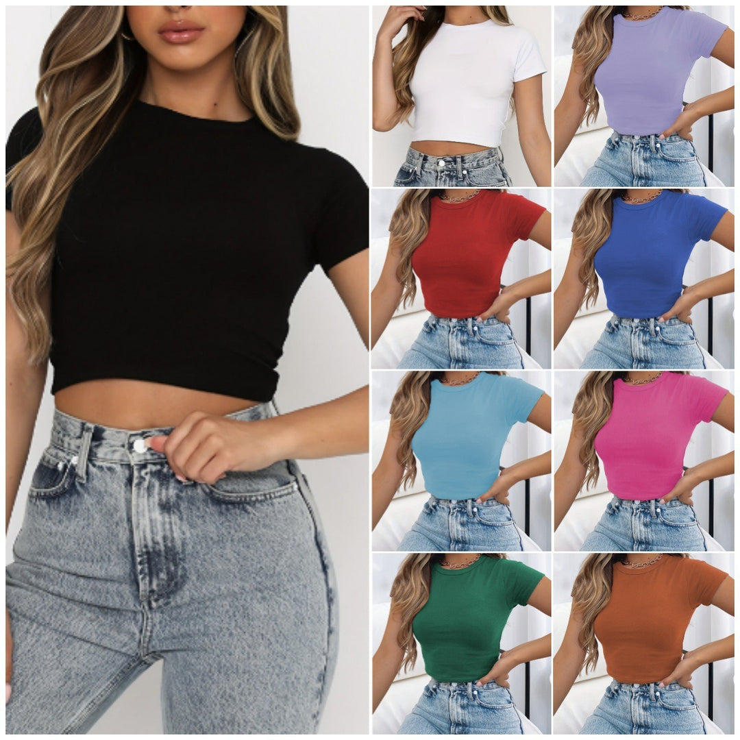 Dame Crop Essentials T-Shirt Stilla