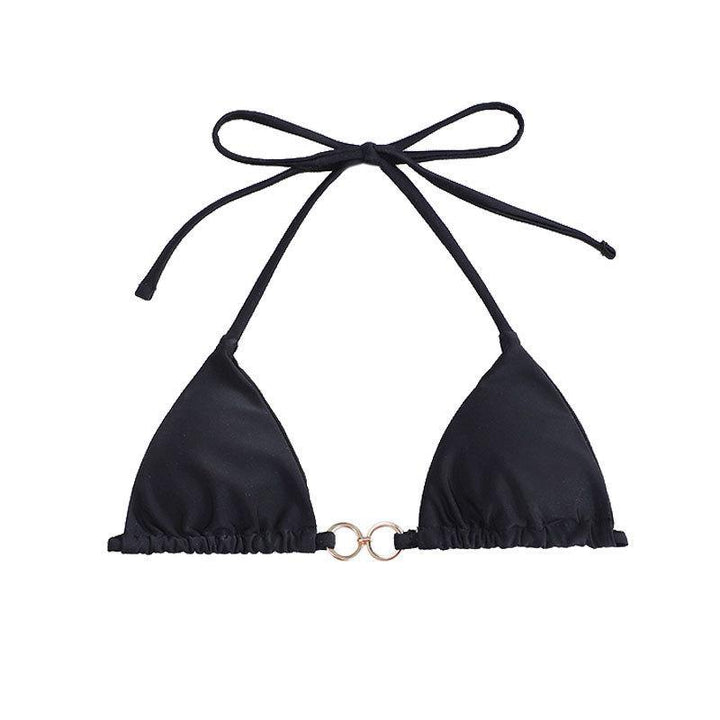 Dame Triangel-Bikini med elegant ringdetail Skovae