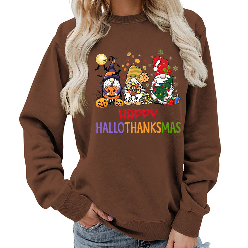 Kvindernes sweatshirt med muntert feriedesign Stilla