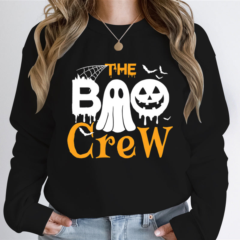 Kvinders sweatshirt med Halloween-tema og kreativ grafisk tryk Stilla