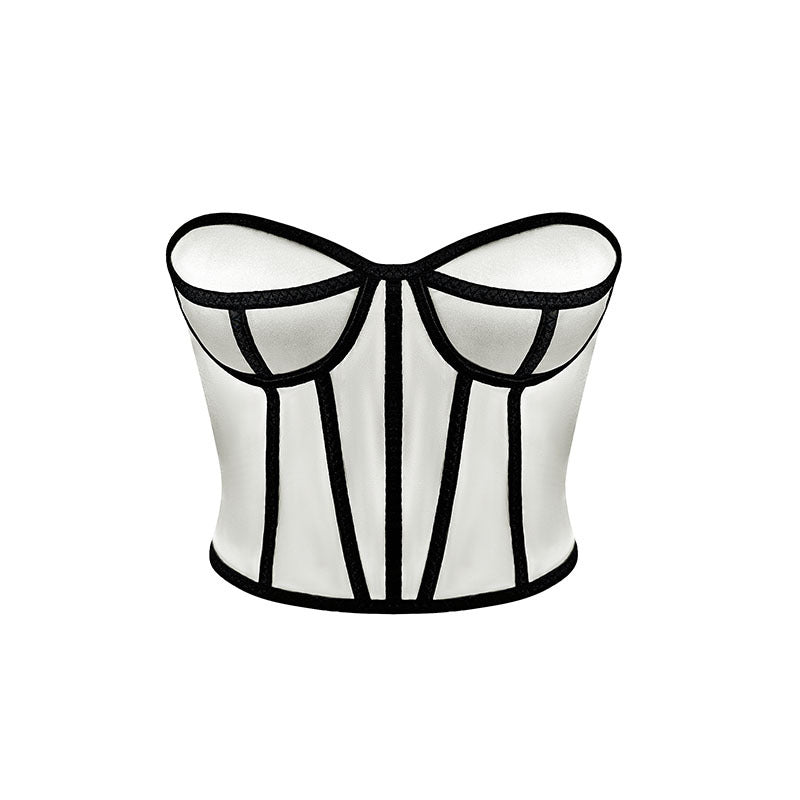 Dame Struktureret Korsetbluse Stilla