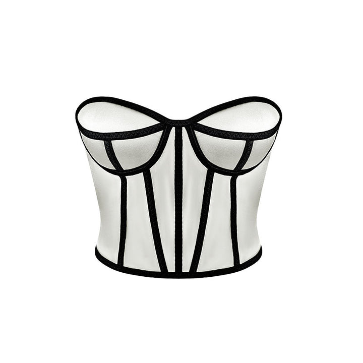 Dame Struktureret Korsetbluse Stilla