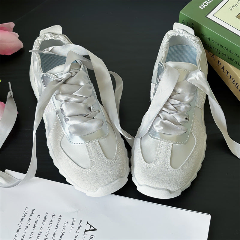 Dame Sneakers med elastisk snøresystem og åndbar tekstilstruktur Stilla