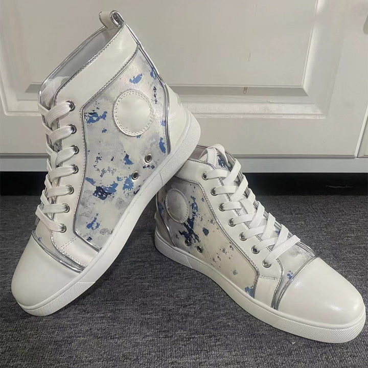 Femme High-Top Fashion Sneakers med kunstnerisk design Stilla