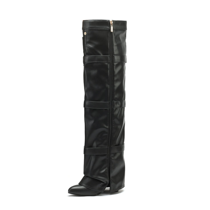 Femme Over-the-Knee spænder stiletto støvler Stilla