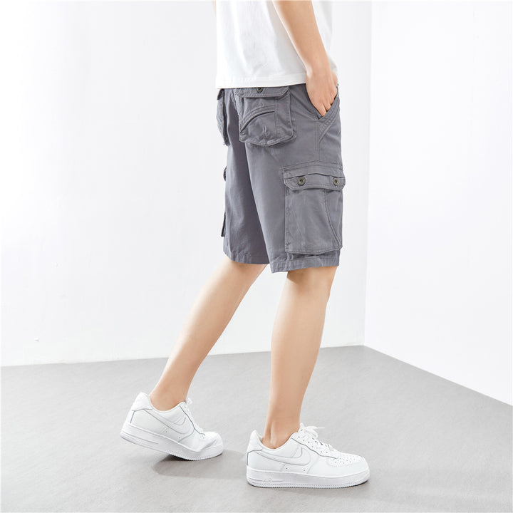 Herrer Cargo-Shorts med funktionelle sidelommer Stilla