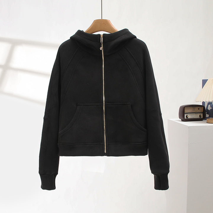 Kvindernes sporty zip hoodie med hyggeligt foer Stilla
