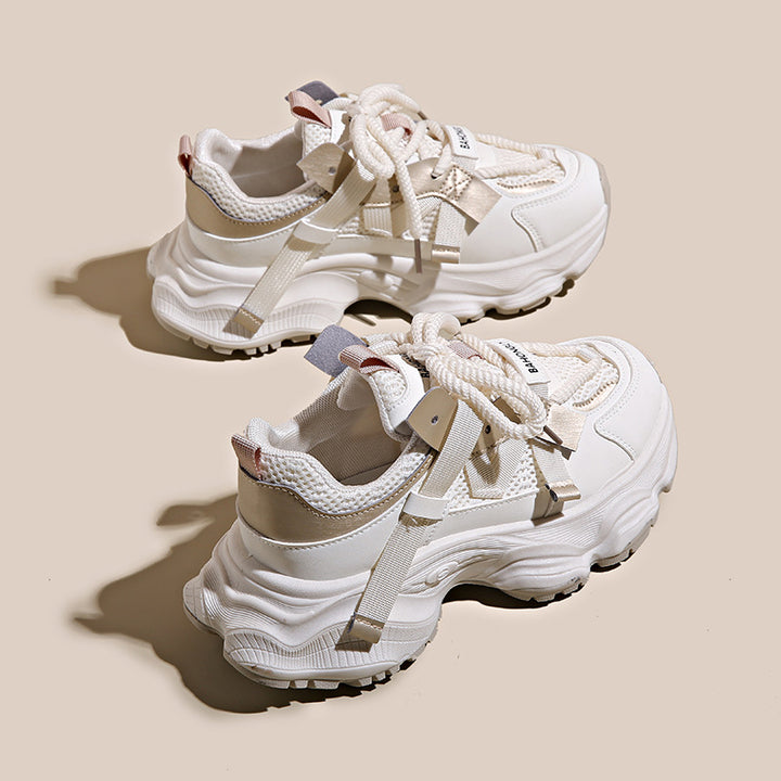 Dame Sporty Chunky Sneakers med åndbar mesh-overflade og ergonomisk dæmpning Stilla