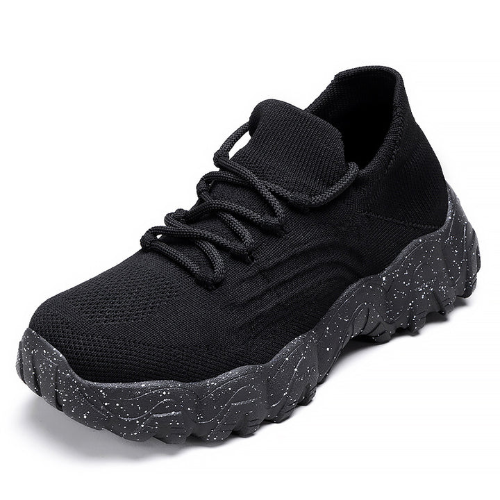 Dame Komfortable Sport-Sneakers med elastisk mesh-overdel og skridsikker sål Stilla