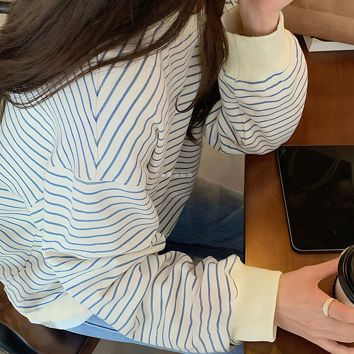 Kvinders afslappede stribede sweater Stilla