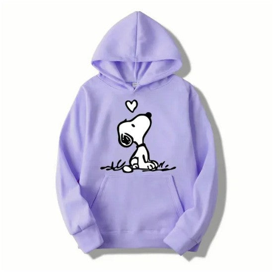Kvinders hoodie med sød Snoopy motiv Skovae