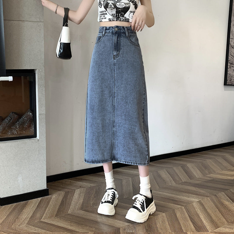 Kvindernes midi kjole lavet af denim Stilla