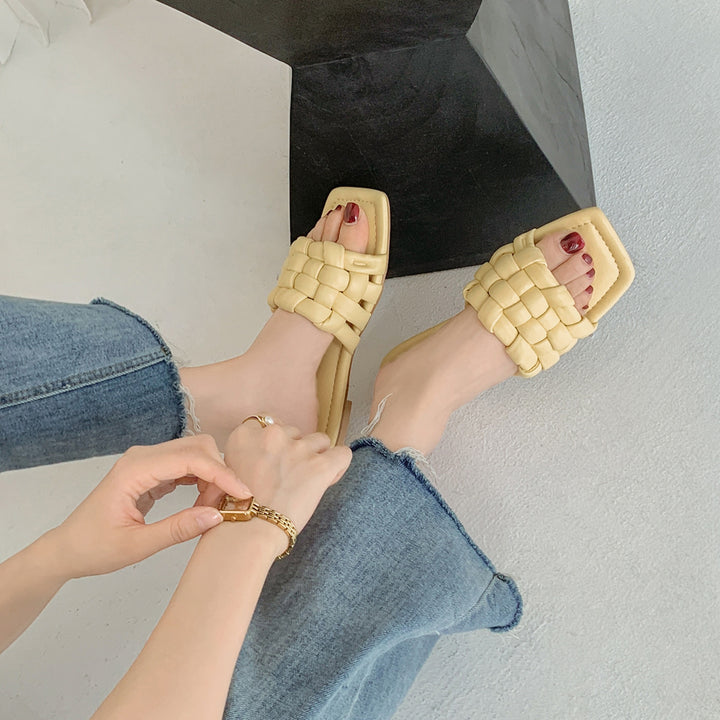 Dame Chic Vevet Slide Sandaler Stilla