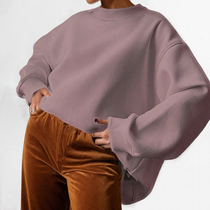 Dame oversized sweatshirt med løs pasform og afslappet design Stilla