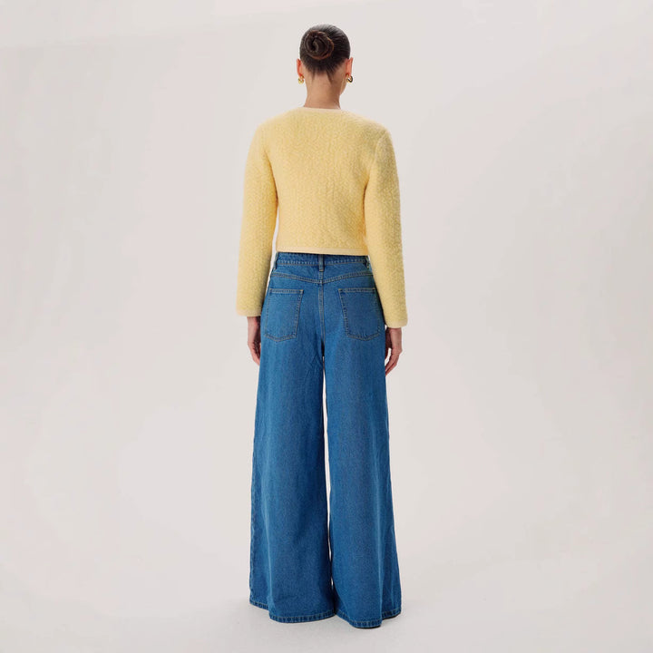 Dame Løs skåret Denim-bukser i moderne stil Stilla