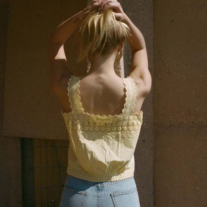 Dame Charmerende Blonde Top Stilla