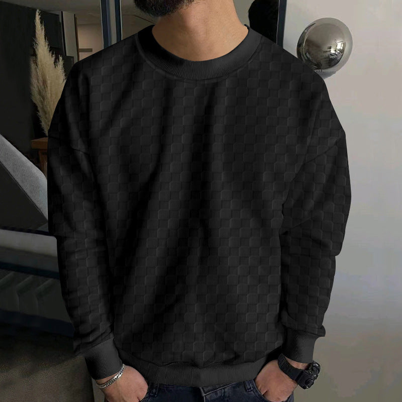 Herrer stilfuld sweater med moderne strukturel design Stilla