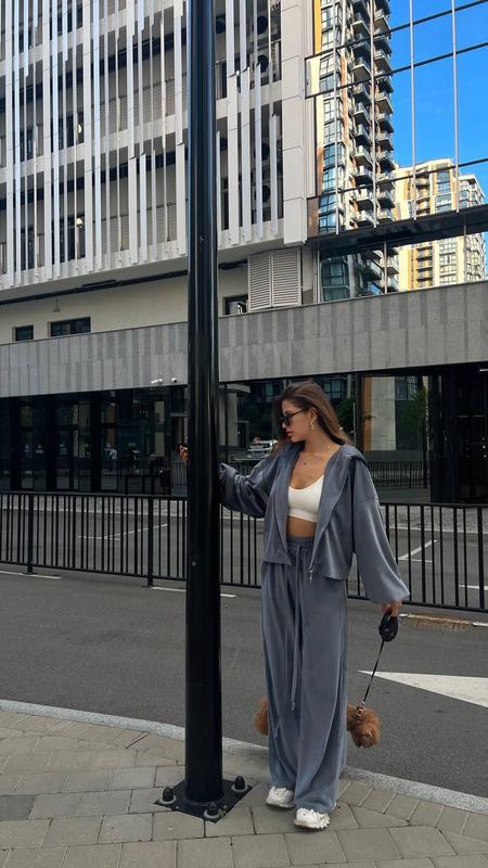 Kvinder Casual Jogging Suit Sæt med Løs-Fitting Top og Komfortable Bukser