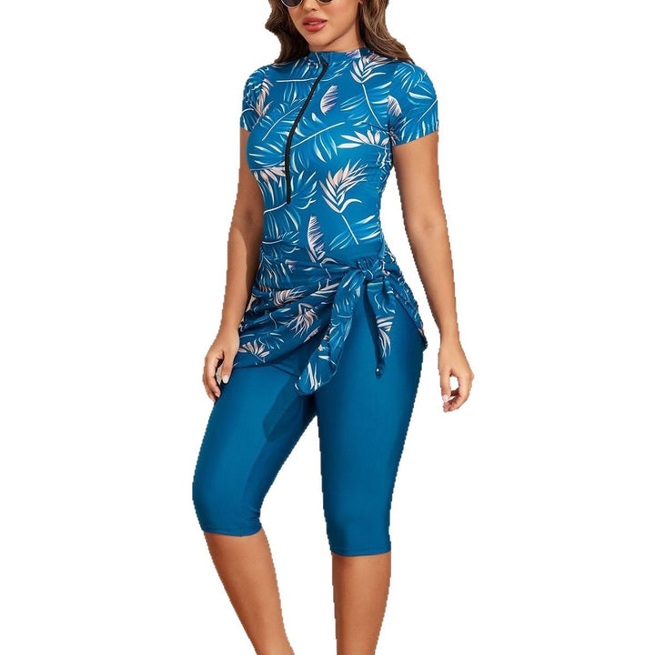 Dame Sporty Én-delt Badeoutfit med moderne snit og behagelige shorts Stilla