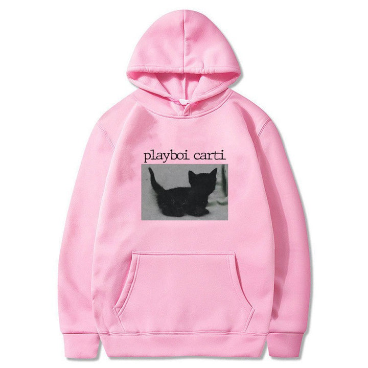 Kvinders hætte sweatshirt med unik kunstnerisk tryk Skovae