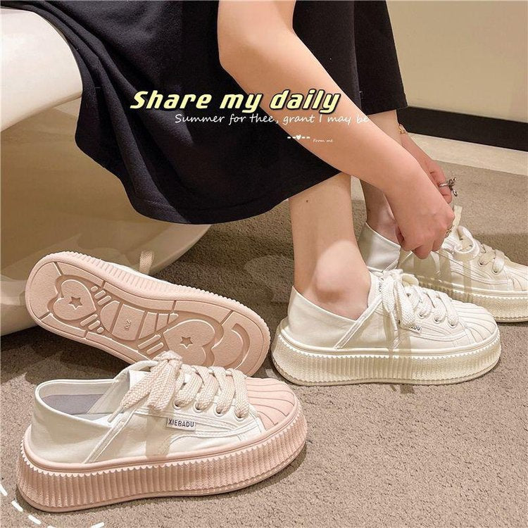 Dame Sneakers i sporty retro-stil med skridsikker sål Stilla