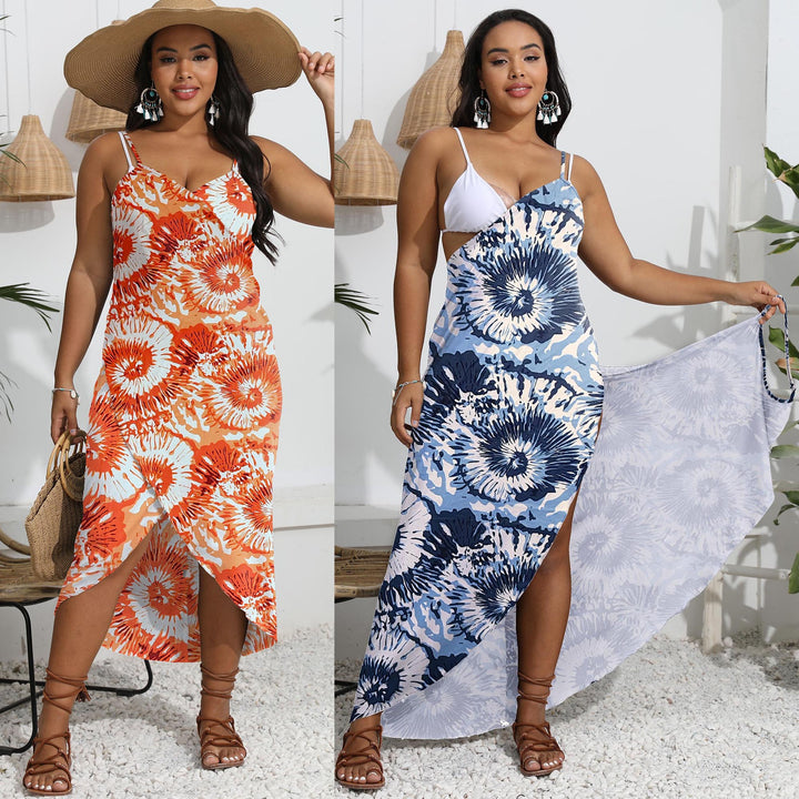 Dame elegant sarong med moderne mønster Skovae