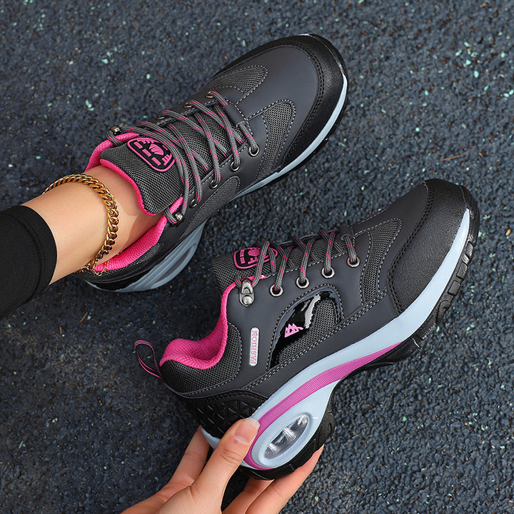 Dame let luftpolstrede sneakers med åndbare mesh-paneler Stilla