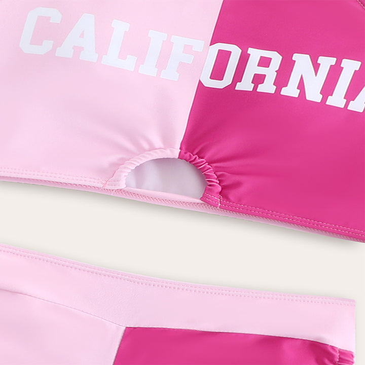 Dame Sporty Bikini-sæt med moderne skæring og trendy print Stilla