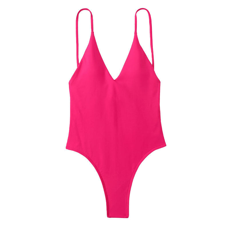 Dame V-udskærings heldragt badedragt Skovae