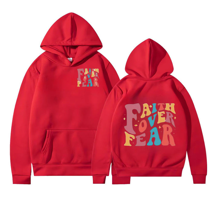 Kvinder hoodie med kreativ tekst og blødt indre fleece Skovae