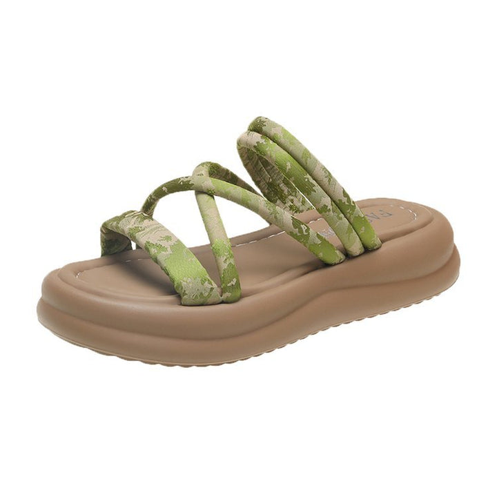 Dame Komfortable Flip-Flop-sandaler med ergonomisk snit og fashionable remdesign Stilla