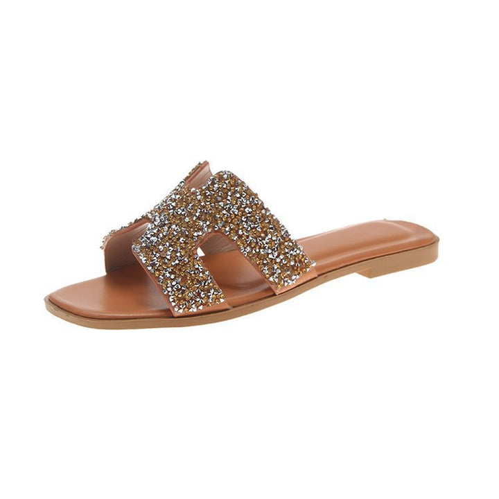 Damer Mode Rhinestone-sandaler i elegant design Stilla