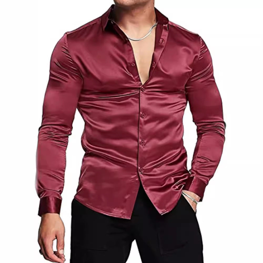 Herrer elegant og blank skjorte Stilla