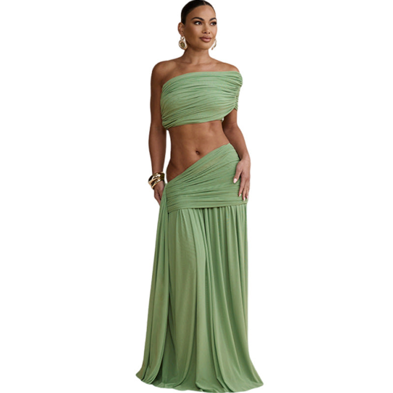 Dame wrap skirt with bandeau top and refined design Skovae
