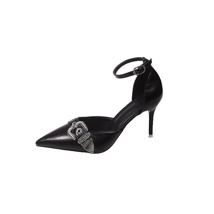 Dame Slingback-pumper med spidse tåområde og spænde-detalje Stilla