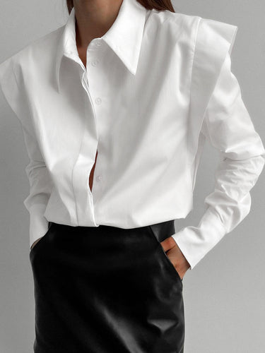 Dame Oversized Bluse med struktureret design og elegante detaljer Stilla