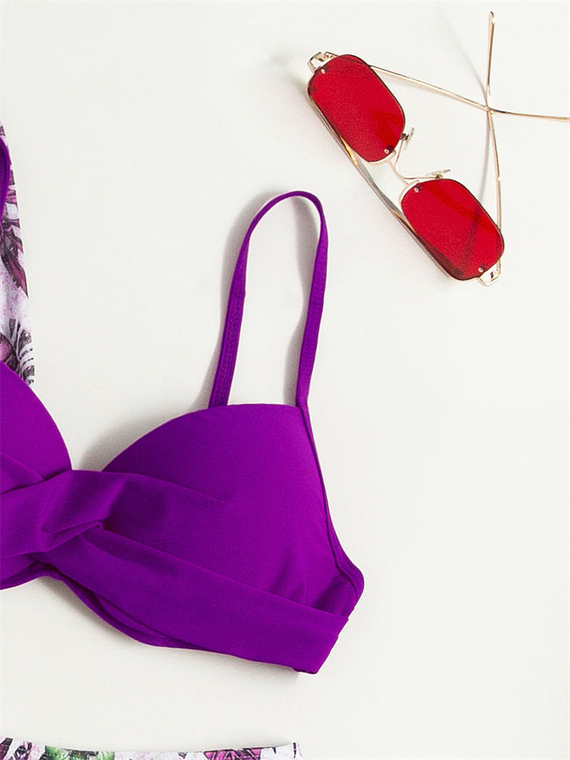 Femme Stilfuld Trykt Bikini- og Cover-Up-Sæt Stilla