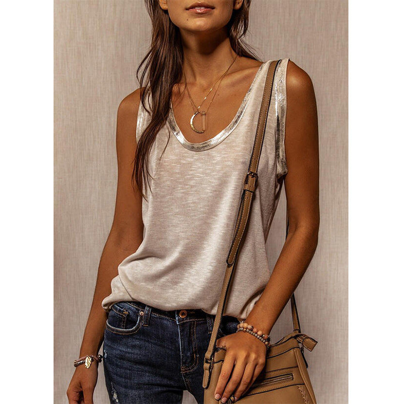 Dame Casual Chic Ærmeløs Top Stilla
