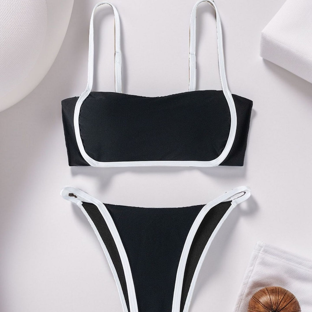 Dame Fashionable Bikini med elastiske stropper Skovae