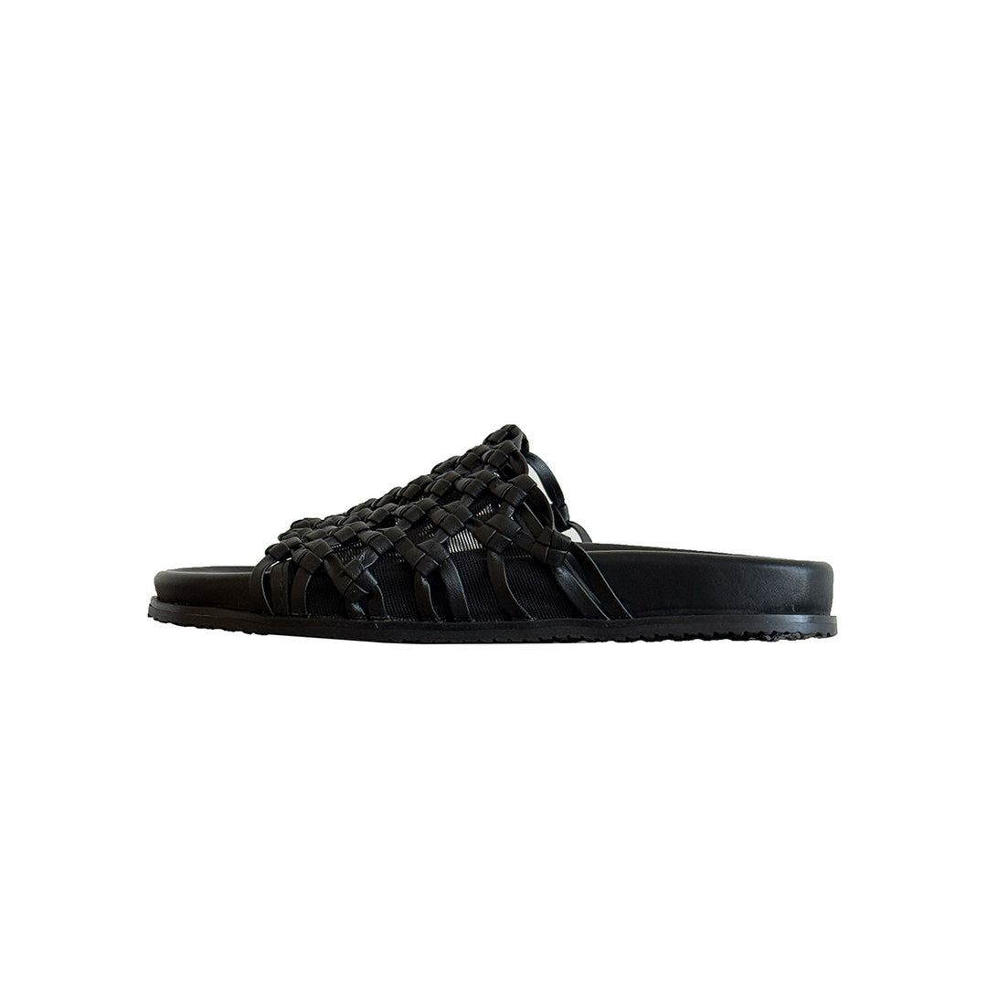 Femme Woven Slide Sandaler med elegant krydsrem-design Stilla