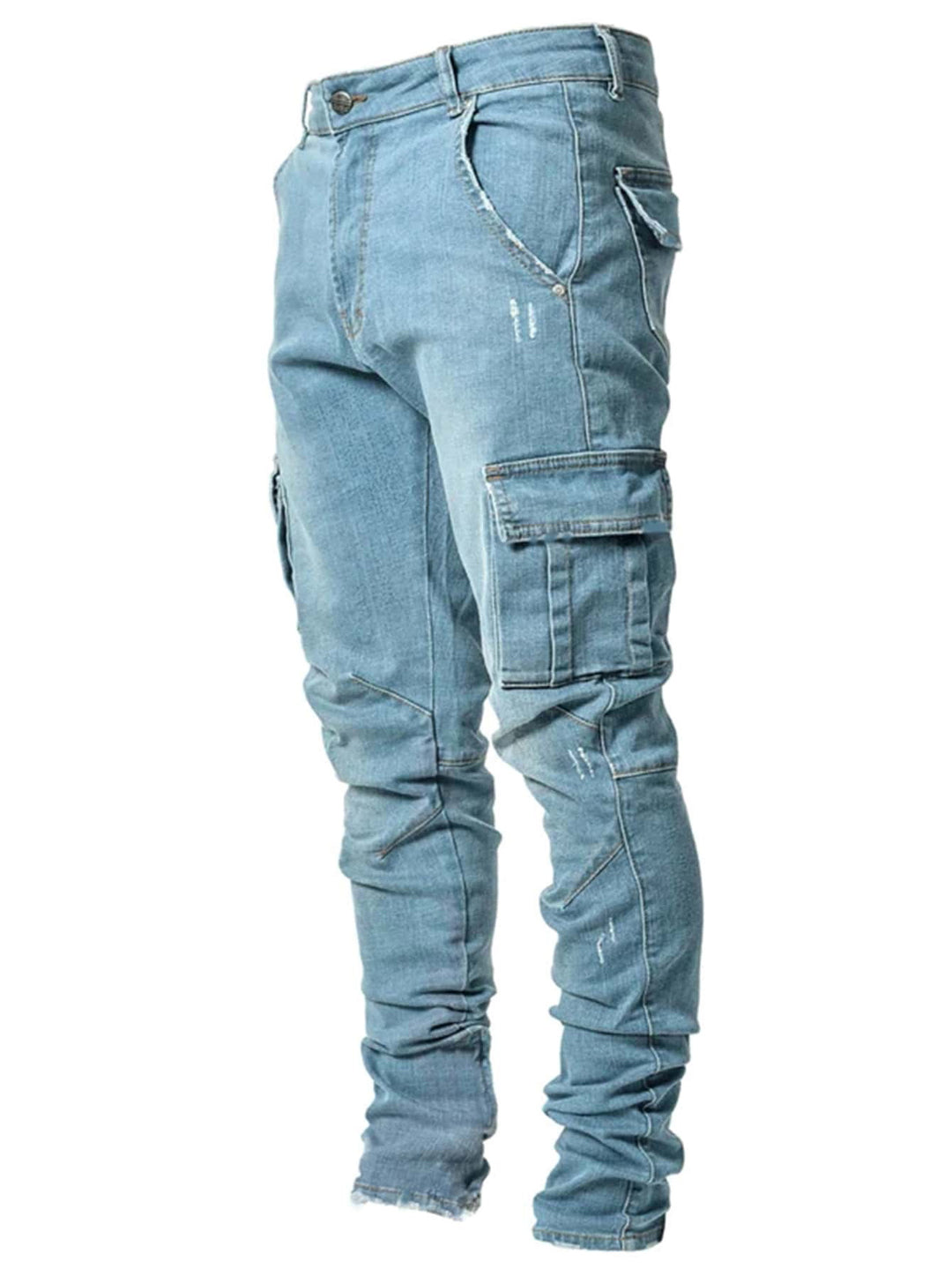 Herrer Cargo-bukser med fashionable lommer og smal pasform Stilla