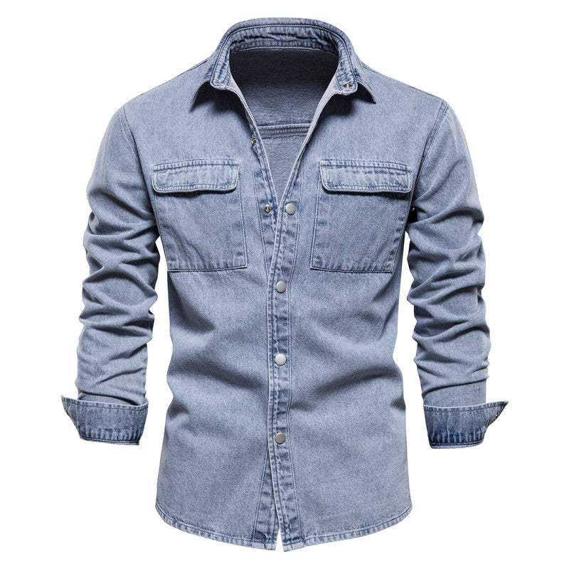 Herrer Denim-Skjorte Stilla