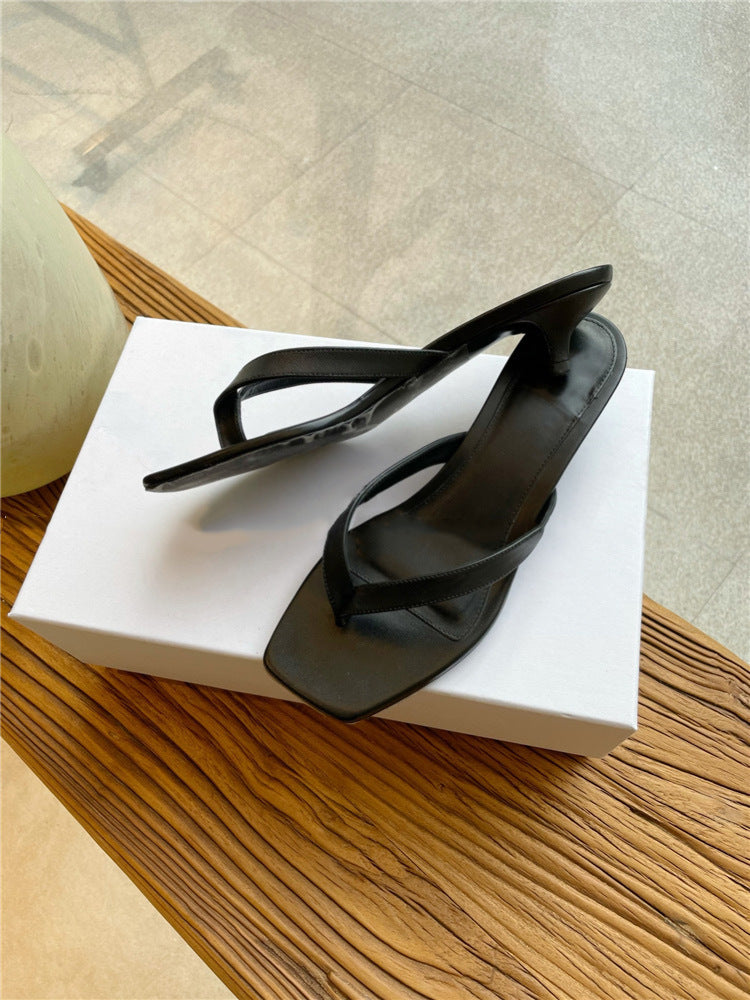 Dame Elegante Slipper Hæle Sandaler Stilla