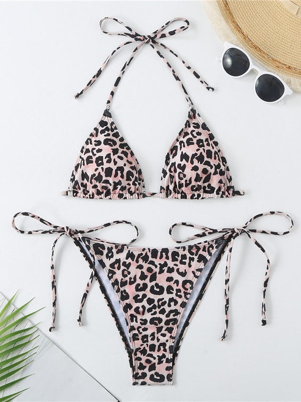 Dame Triangle Top og højt skåret Bottom Bikini Sæt Stilla 1750839642