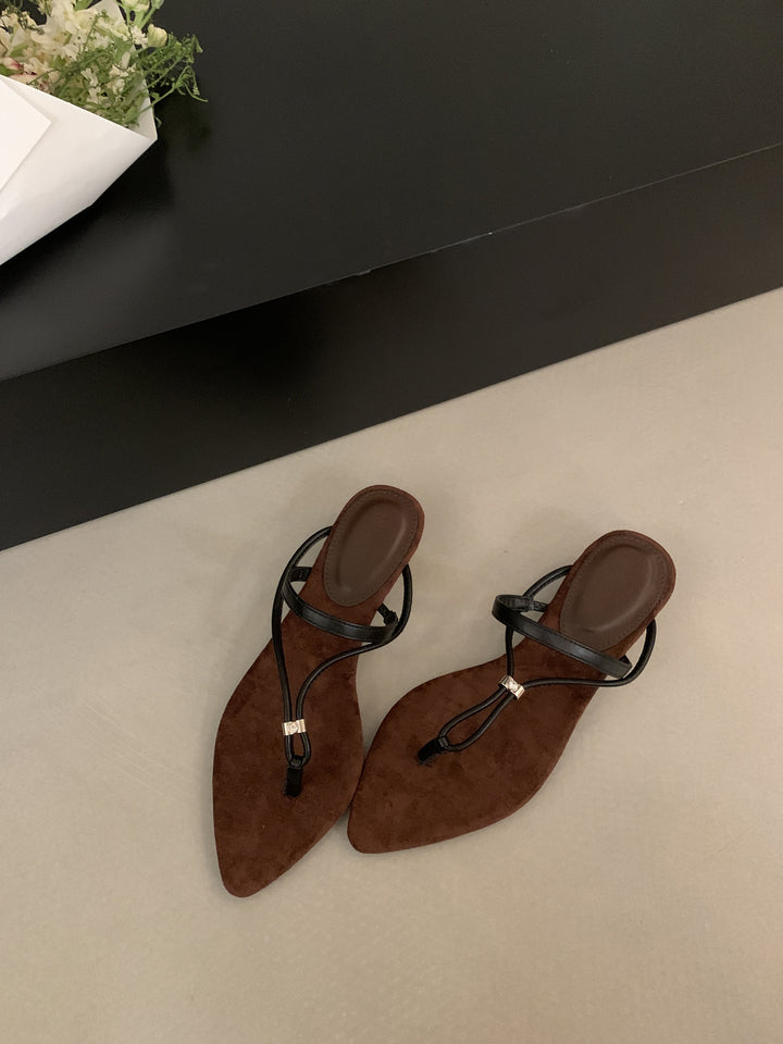 Dame Spidsesko Slingback Mules med justerbar ankelrem Stilla